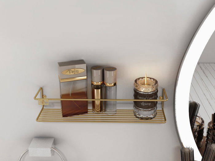 Hanah Home Estante de Pared Dorado